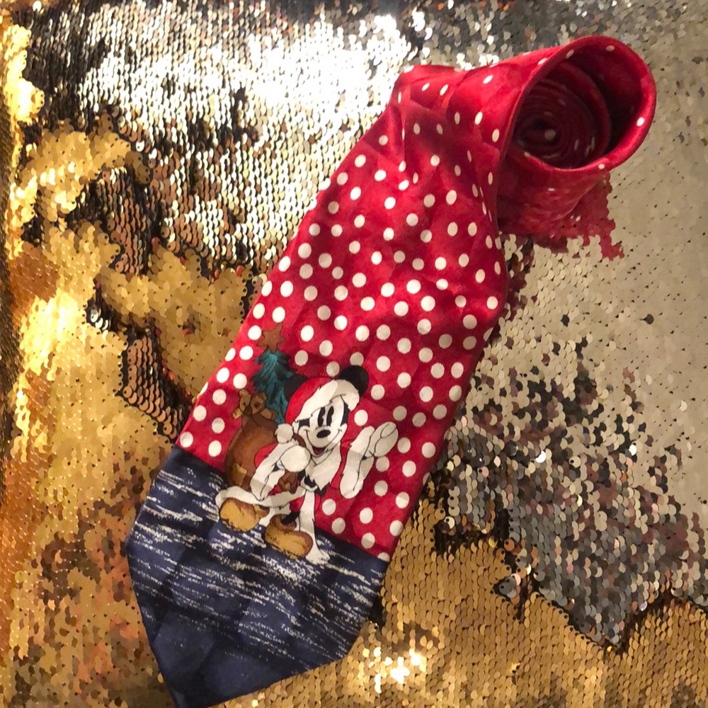 Mickey Mouse Christmas tie Disney made in Sweden